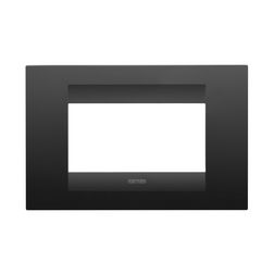 ChoruSmart keret 4modul (IT) 1-es vízszintes műanyag fekete selyemfényű, matt matt GEO GEWISS - GW16404VN