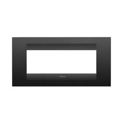 ChoruSmart keret 6modul (IT) 1-es vízszintes műanyag fekete selyemfényű, matt matt GEO GEWISS - GW16406VN