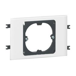 Csatorna-szerelvénykeret normál 85mm-fedélhez 1-egység kezeletlen műanyag fényesfehér DLP LEGRAND - 010913