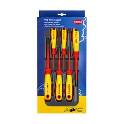 Csavarhúzó készlet PH0/PH1/PH2/PZ0/PZ1/PZ02 1000V 6-darabos 1000V KNIPEX - 002012V03
