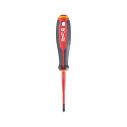 Csavarhúzó keresztfejű 3-oldalú markolattal PZ 1 egyenes 80mm-penge szigetelt Tri-LobePZ Milwaukee - 4932478735