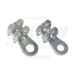 Csavaros réz lemezsaru 4 csavaros 16-25mm2-rézRM ónozott 8.5M/csavar TRACON - WCJB-16-25-2