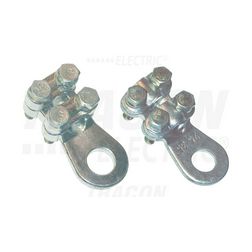 Csavaros réz öntvénysaru 2 csavaros 16mm2-rézRM 8M/csavar TRACON - WCJC-16