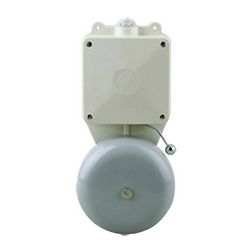 Csengő max10s nagy 230V AC fehér-ház 98dB műanyag 100mm-harang IP54 LTW 911A 230V AC GROTHE - 24376