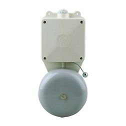 Csengő max10s nagy 24V AC fehér-ház 98dB műanyag 100mm-harang IP54 LTW 911A 24V AC GROTHE - 24331