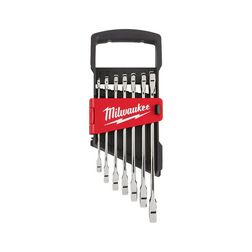 Csillag-villáskulcs készlet 7-részes 8-17mm metrikus racsnis MaxBite Milwaukee - 4932464993