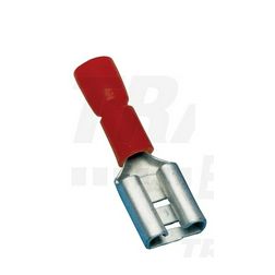 Csúszósaru 20,5mm hüvely részlegesen szigetelt 17.5A piros lapos 4,8x0,8 mm réz TRACON - PCSH5