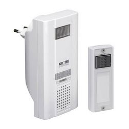 RF dallamcsengő szett 16dallam vaku dugaljba 500m-hatótáv 80dB fehér műanyag MISTRAL 400M GROTHE - 43310