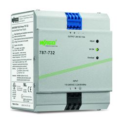 DC tápegység 85-264VAC-be 130-373VDC-be 22-28VDC-ki 10A-ki stabilizált 6M WAGO - 787-732