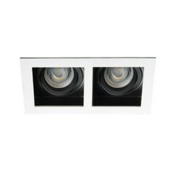 Dekorációs keret max. 2x35W MR16/PAR16 fényforráshoz IP20 fehér alumínium ARET 2XMR16-W KANLUX - 26723