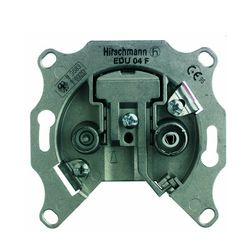 Delta antenna aljzat TV-SAT süllyesztett 2-kimenet végzáró 4dB/860MHz HIRSCHMANN - EDU04F