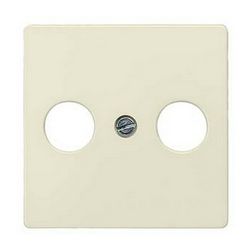 Delta fedlap TV-RD koax-antennadugaljhoz műanyag címketartó nélkül elektrofehér SIEMENS - 5TG2591