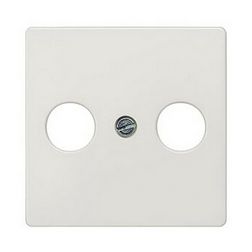 Delta fedlap TV-RD koax-antennadugaljhoz műanyag címketartó nélkül titánfehér SIEMENS - 5TG2561