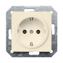 Delta I-System 162 dugalj elektrofehér földelt krém IP20 süllyesztett rugós SIEMENS - 5UB1551