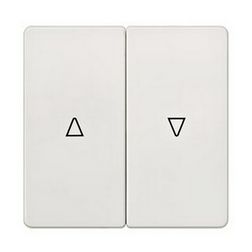 Delta I-System billentyű titánfehér kettős redőnyhöz fehér nyíl-jel IP20 műanyag fényes SIEMENS - 5TG6214