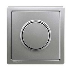 Delta Style fedlap forgatógomb fényerőszabályozóhoz platina üres-jel IP20 műanyag fényes SIEMENS - 5TC8912-1