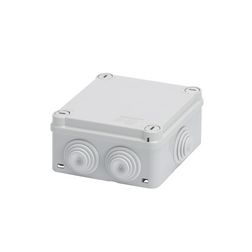 Doboz falonkívüli 1/4-fodulatos csavaros fedéllel membrános 120.5 x120.5x58mm (Belső: 100x100mm) IP55 44CE GEWISS - GW44024