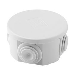 Doboz falonkívüli d23 pattintható műanyag 45.5mm 90.5mm-átmérő IP44 szürke teli fedél 44CE GEWISS - GW44002