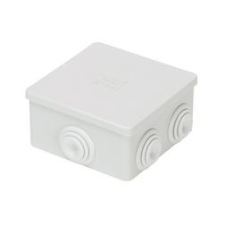 Doboz falonkívüli d23 pattintható műanyag 95.5mm x 95.5mm-hossz 45.5mm IP44 szürke 44CE GEWISS - GW44003