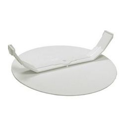 Dobozfedél süllyesztett kerek 80mm-dobozátmérőhöz rugós fehér műanyag 88mm-átmérő BUDVILL - T 303 06