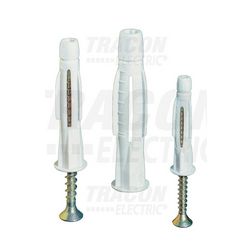 Dübel önfeszítő csavarral 5x60mm 8mmx 50mm 5mm-csavarátmérőhöz műanyag TRACON - TOPCS8