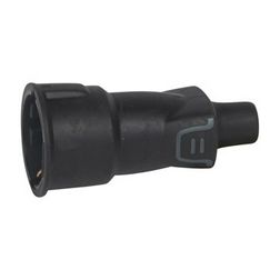 Dugalj lengő 2P+F 16A 230V egyenes fekete gumi csavaros IP44 LEGRAND - 050343