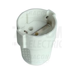 Dugalj lengő 2P+F 16A 250V fehér egyenes műanyag csavaros IP20 TRACON - TCSA