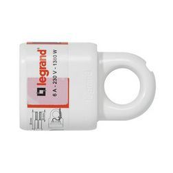 Dugalj lengő EURO 2P 6A 230V egyenes fehér műanyag csavaros IP2X LEGRAND - 050166