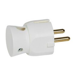 Dugvilla 2P+F 16A Oldalsó bekötés 230V fehér műanyag csavaros IP20 LEGRAND - 050316