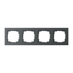 E2 keret 4-es vízszintes és függőleges műanyag antracit GIRA - 021423