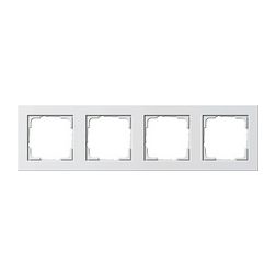 E2 keret 4-es vízszintes és függőleges műanyag fehér matt GIRA - 021422