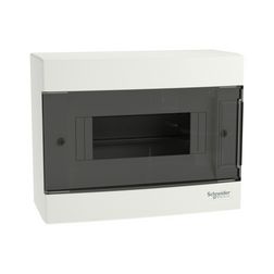 Kiselosztó PE/N-sínnel 1x 8M falonkívüli fehér IP40 átlátszó teli ajtó EASY9 EU Schneider - EZ9EUC108