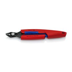 Elektronikai finomvágó fogó max.d0,2/1,6mm nyitórugós piros-kék normál 150mm x szigetelt Slim Knips KNIPEX - 7861150