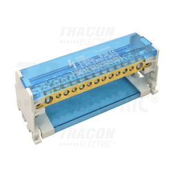 Elosztóblokk moduláris 100A nyitható fedéllel 2x25+7x16+6x10mm2 2P 25mm2/ TRACON - FLSO25-2P15
