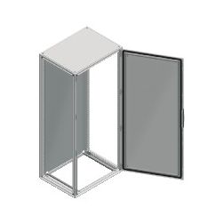 Elosztómező teli ajtós sorolható acél szerelőlappal 2000mm 600mmx 400mmx Spacial SF Schneider - NSYSF20640P