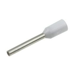 Érvéghüvely DIN-VDE szigetelt normál 0.75mm2 12mm fehér TRACON - E070