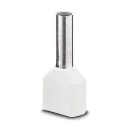 Érvéghüvely szigetelt iker 2x 0.5mm2 14mm fehér H0,5/14D ZH W SV Weidmüller - 9004780000