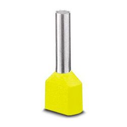 Érvéghüvely szigetelt iker 2x 6mm2 23mm sárga H6,0/23D ZH GE SV Weidmüller - 9004720000