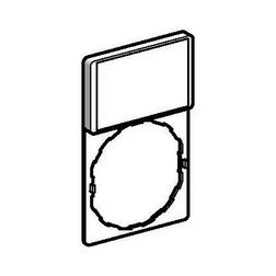 Felirati jelöletlen tábla tartóval d22 üres üres fehér téglalap 30mmx 50mm Harmony XB4 Schneider - ZBY6102