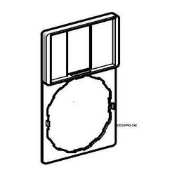 Felirati tábla tartó vezérlőkészülélkhez négyszögletes-forma 30mm-sz 50mm-ma fekete ZBZ Schneider - ZBZ33