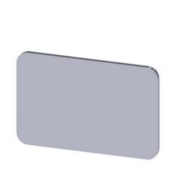 Felirati tábla RSU1-hez üres üres ezüst téglalap 27mm x 17.5mm x SIRIUS ACT SIEMENS - 3SU1900-0AD81-0AA0