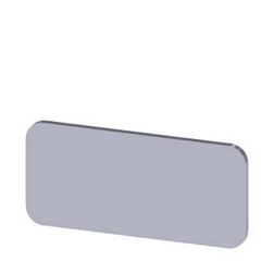 Felirati tábla RSU1-hez üres üres ezüst téglalap 27mm x 12.5mm x SIRIUS ACT SIEMENS - 3SU1900-0AC81-0AA0