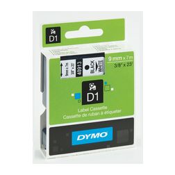 Feliratozó szalag poliészter fehér/ fekete-betű 9mm x 7m UV-álló D1 40913 DYMO - S0720680