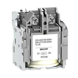 Feszültségcsökkenési (nullfesz)kioldó NSX/PPB/EasypactCVS-hez 220-240VAC NSXm MN Schneider - LV429407