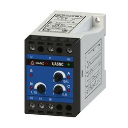 Feszültségvédelmi relé 3F aszimmetria/sorrend/növekedés/csökkenés 1A/230V 320-460V UASNC Ganz KK - 740-8070-515