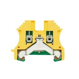 Földelő sorkapocs 1-szintes 0,5-2,5mm2 zöld/sárga TS35 csavaros robbanásbiztos WPE 2,5 Weidmüller - 1010000000