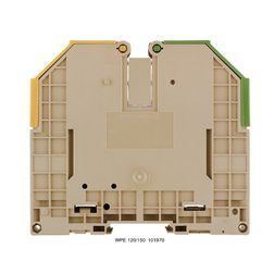Földelő sorkapocs TS35 1-szintes 35-95mm2 zöld-sárga csavaros WPE 120/150 Weidmüller - 1019700000