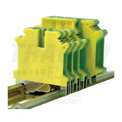 Földelő sorkapocs TS35/C 1-szintes 0.75-35mm2 zöld-sárga csavaros csavaros TRACON - TSKA35JD