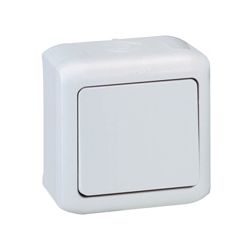 Forix 106 váltókapcsoló betét komplett házban szürke falonkívüli csavaros IP44 1- LEGRAND - 782383