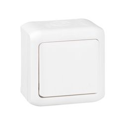 Forix 107 keresztkapcsoló betét komplett házban fehér falonkívüli csavaros IP44 1- LEGRAND - 782365